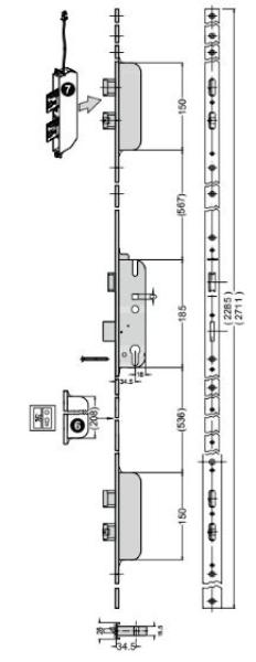 5 Riegel- Schloss 279016